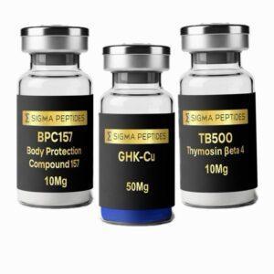 Sigma Peptides Glow 70mg BPC157 & GHK-Cu & TB500 Terpisah